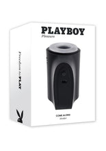 Load image into Gallery viewer, Playboy Come Along Dual End Rechargeable Masturbator - Black/Clear