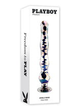 Load image into Gallery viewer, Playboy Jewels Wand Glass Probe - Black/Clear