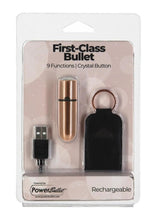 Load image into Gallery viewer, Powerbullet First Class Rechargeable Mini Bullet - Crystal/Rose Gold