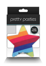 Load image into Gallery viewer, Pretty Pasties Pride Cross and Star - Multicolor/Rainbow