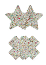 Load image into Gallery viewer, Pretty Pasties Star and Cross - Glow In The Dark/Multicolor