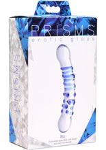 Load image into Gallery viewer, Prisms Blu Dual Ended Glass Dildo - Blue/Clear