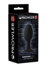 Load image into Gallery viewer, Prowler Weighted Butt Plug - Black - Large