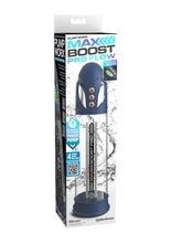 Load image into Gallery viewer, Pump Worx Max Boost Pro Flow Rechargeable Penis Pump - Blue