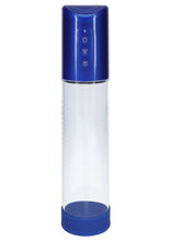 Load image into Gallery viewer, Pumped Hyperpump 3 Function Automatic Rechargeable Penis Pump - Metallic - Blue