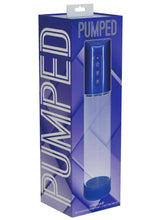 Load image into Gallery viewer, Pumped Hyperpump 3 Function Automatic Rechargeable Penis Pump - Metallic - Blue