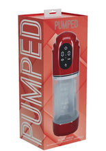 Load image into Gallery viewer, Pumped Technothrust 10 Function Automatic Masturbator - Metallic - Red