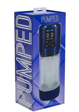 Load image into Gallery viewer, Pumped Ultralift 10 Function Rechargeable Masturbator - Metallic - Blue