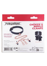 Load image into Gallery viewer, Punishment Choker and Nipple Clamps