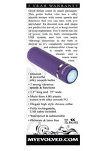 Load image into Gallery viewer, Purple Passion Rechargeable Silky Smooth Bullet