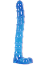 Load image into Gallery viewer, Raging Hard-Ons - Slimline Anal Series - Ass Play Ballsy Dildo with Balls - Blue/Cobalt Blue - 9in