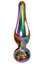Load image into Gallery viewer, Rainbow Metal Anal Plug