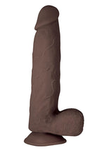 Load image into Gallery viewer, Realcocks Dual Layered #7 Bendable Dildo - Brown/Chocolate - 8.5in
