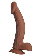 Load image into Gallery viewer, Realcocks Dual Layered Bendable Dildo - Chocolate - 9in