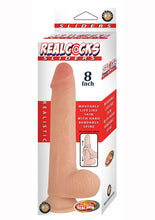 Load image into Gallery viewer, Realcocks Sliders Dildo with Balls - Vanilla - 8in