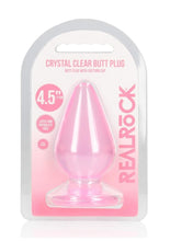 Load image into Gallery viewer, Realrock Crystal Clear Anal Plus - Clear/Pink - 4.5in