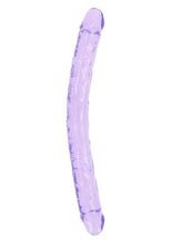 Load image into Gallery viewer, Realrock Crystal Clear Double Dong - Purple - 18in
