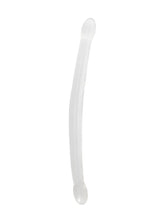 Load image into Gallery viewer, Realrock Crystal Clear Non Realistic Double Dildo - Clear - 17in