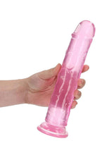 Load image into Gallery viewer, Realrock Crystal Clear Straight No Balls Dildo