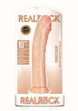 Load image into Gallery viewer, Realrock Curved Realistic Dildo with Suction Cup - Vanilla - 10in