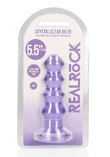 Load image into Gallery viewer, Realrock Curvy Dildo Or Butt Plug - Purple - 5.5in