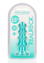 Load image into Gallery viewer, Realrock Curvy Dildo Or Butt Plug - Turquoise - 5.5in