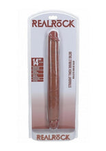 Load image into Gallery viewer, Realrock Realistic Skin Thick Double Ended Dong - Caramel - 14in