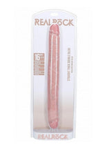 Load image into Gallery viewer, Realrock Realistic Skin Thick Double Ended Dong - Vanilla - 16in