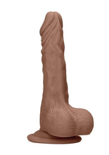 Load image into Gallery viewer, Realrock Skin Realistic Dildo with Balls - Caramel - 7in