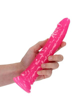 Load image into Gallery viewer, Realrock Slim Glow In The Dark Dildo with Suction Cup