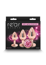 Load image into Gallery viewer, Rear Assets Aluminum Anal Plug Trainer Kit - Pink/Rose Gold - 3 Pieces