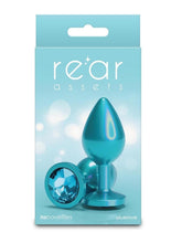 Load image into Gallery viewer, Rear Assets Chrome Anal Plug - Teal - Medium
