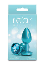 Load image into Gallery viewer, Rear Assets Chrome Anal Plug - Teal - Small