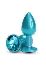 Load image into Gallery viewer, Rear Assets Chrome Anal Plug - Teal - Small