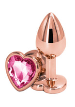 Load image into Gallery viewer, Rear Assets Rose Gold Heart Anal Plug - Pink/Rose Gold - Small