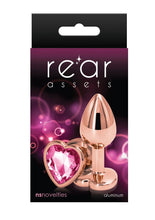 Load image into Gallery viewer, Rear Assets Rose Gold Heart Anal Plug - Pink/Rose Gold - Small