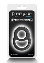 Load image into Gallery viewer, Renegade Cradle Silicone Cock Ring - Black