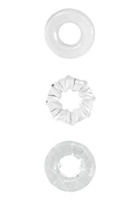 Load image into Gallery viewer, Renegade Dyno Rings Super Stretchable Cock Rings - Clear - Set Of 3