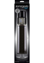 Load image into Gallery viewer, Renegade Powerhouse Rechargeable Penis Pump - Black/Clear