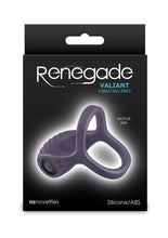 Load image into Gallery viewer, Renegade Valiant Rechargeable Silicone Cock and Ball Ring - Gray/Grey