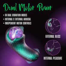 Load image into Gallery viewer, Temptasia Enchanted Serpent Rechargeable Silicone Dual Vibrator