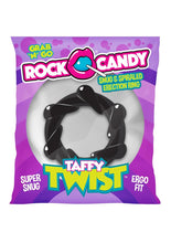 Load image into Gallery viewer, Rock Candy Taffy Twist Cock Ring - Black