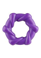 Load image into Gallery viewer, Rock Candy Taffy Twist Cock Ring - Purple