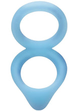 Load image into Gallery viewer, Rock Solid Dual Enhancer Glow In The Dark Silicone Ring - Blue/Glow In The Dark