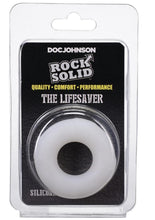 Load image into Gallery viewer, Rock Solid Lifesaver Silicone Cock Ring - White
