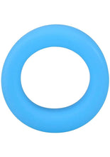 Load image into Gallery viewer, Rock Solid The Big O Glow In The Dark Silicone Cock Ring - Blue/Glow In The Dark