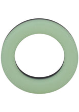 Load image into Gallery viewer, Rock Solid The Big O Glow In The Dark Silicone Cock Ring - Black/Glow In The Dark/Green