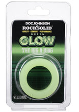 Load image into Gallery viewer, Rock Solid The Big O Glow In The Dark Silicone Cock Ring - Glow In The Dark/Green