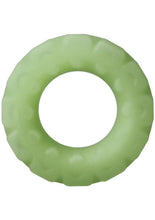 Load image into Gallery viewer, Rock Solid The Tire Silicone Glow In The Dark Cock Ring - Glow In The Dark/Green