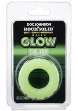 Load image into Gallery viewer, Rock Solid The Tire Silicone Glow In The Dark Cock Ring - Glow In The Dark/Green